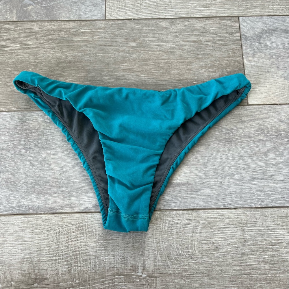 Jolyn Teal Hermosa bikini bottom Large